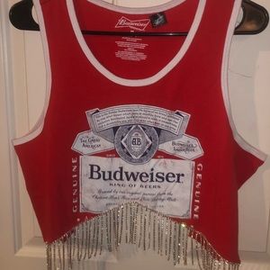 Rhinestone Budweiser shirt